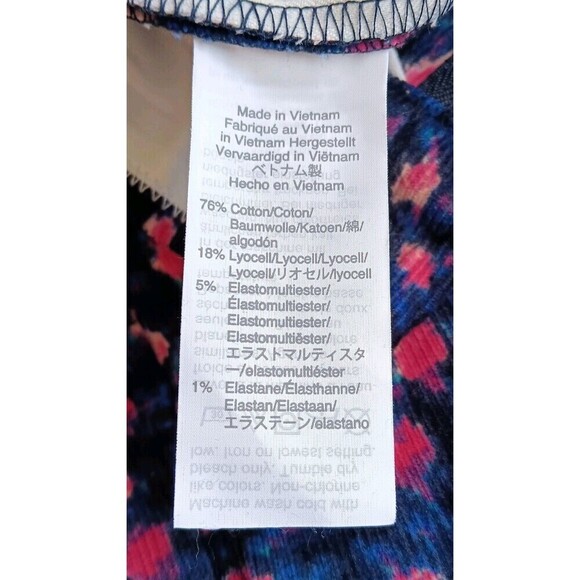 J. Crew Women's Size 8 Straight Leg Navy/Pink Floral Corduroy Trousers - Picture 11 of 12